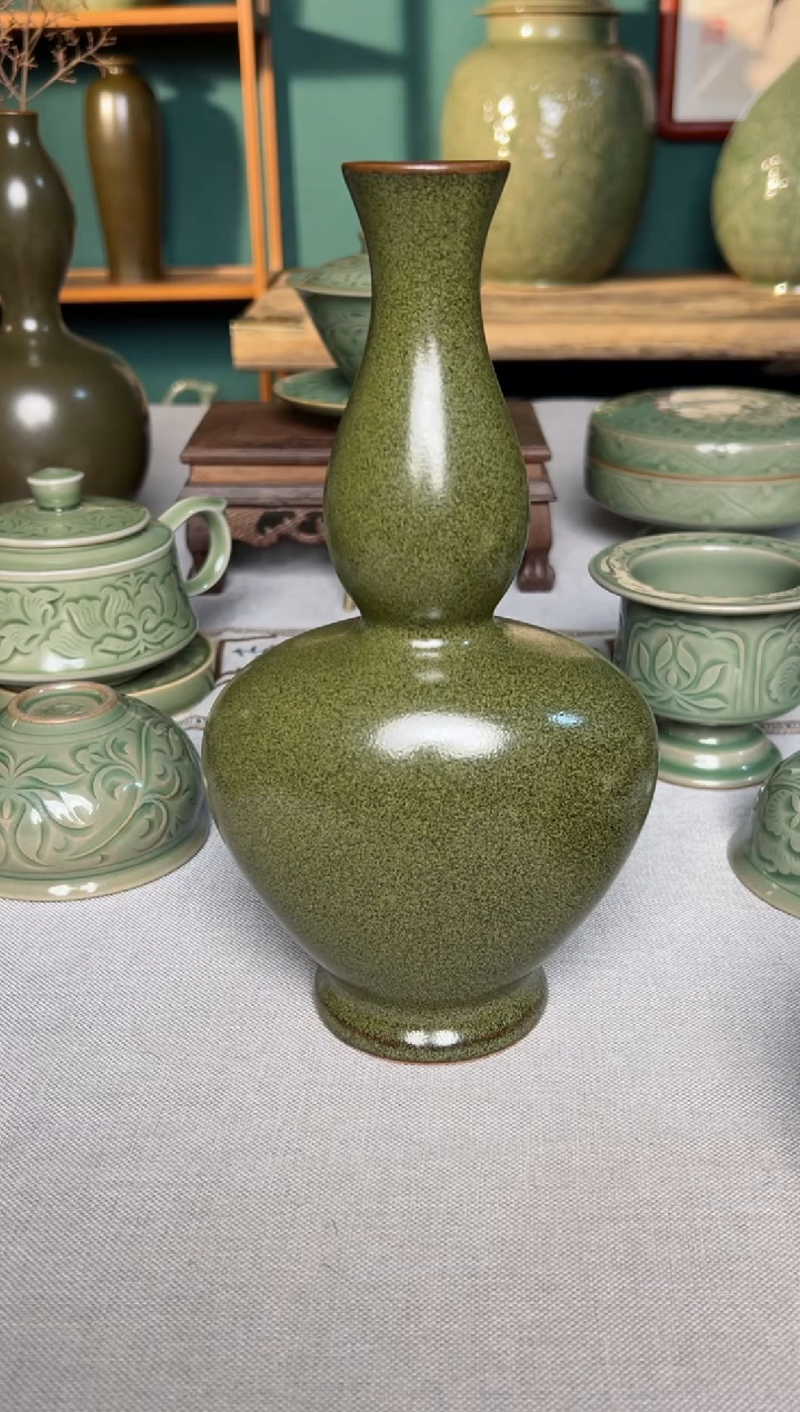 【闪购商品】其他耀州窑茶叶末釉葫芦瓶