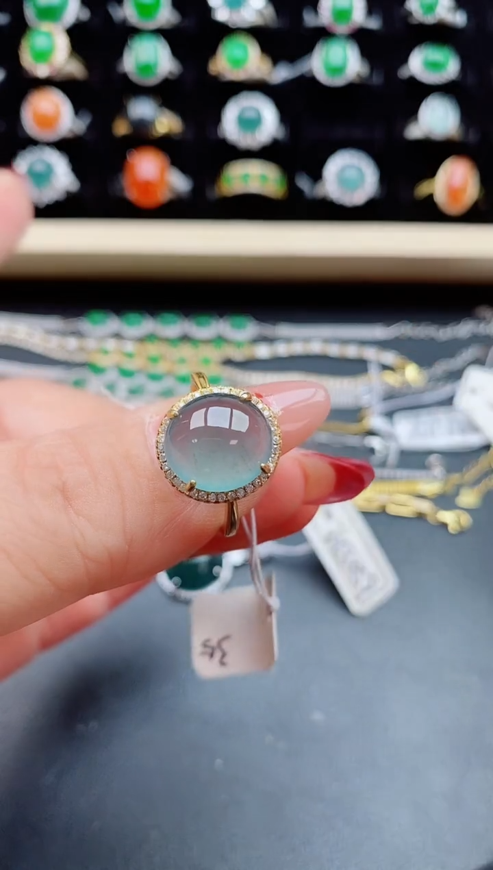 【闪购商品】翡翠戒指银S925镶嵌321321