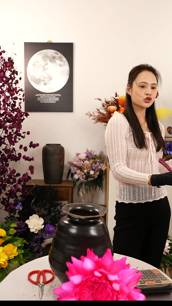 直播间同款黑色花瓶