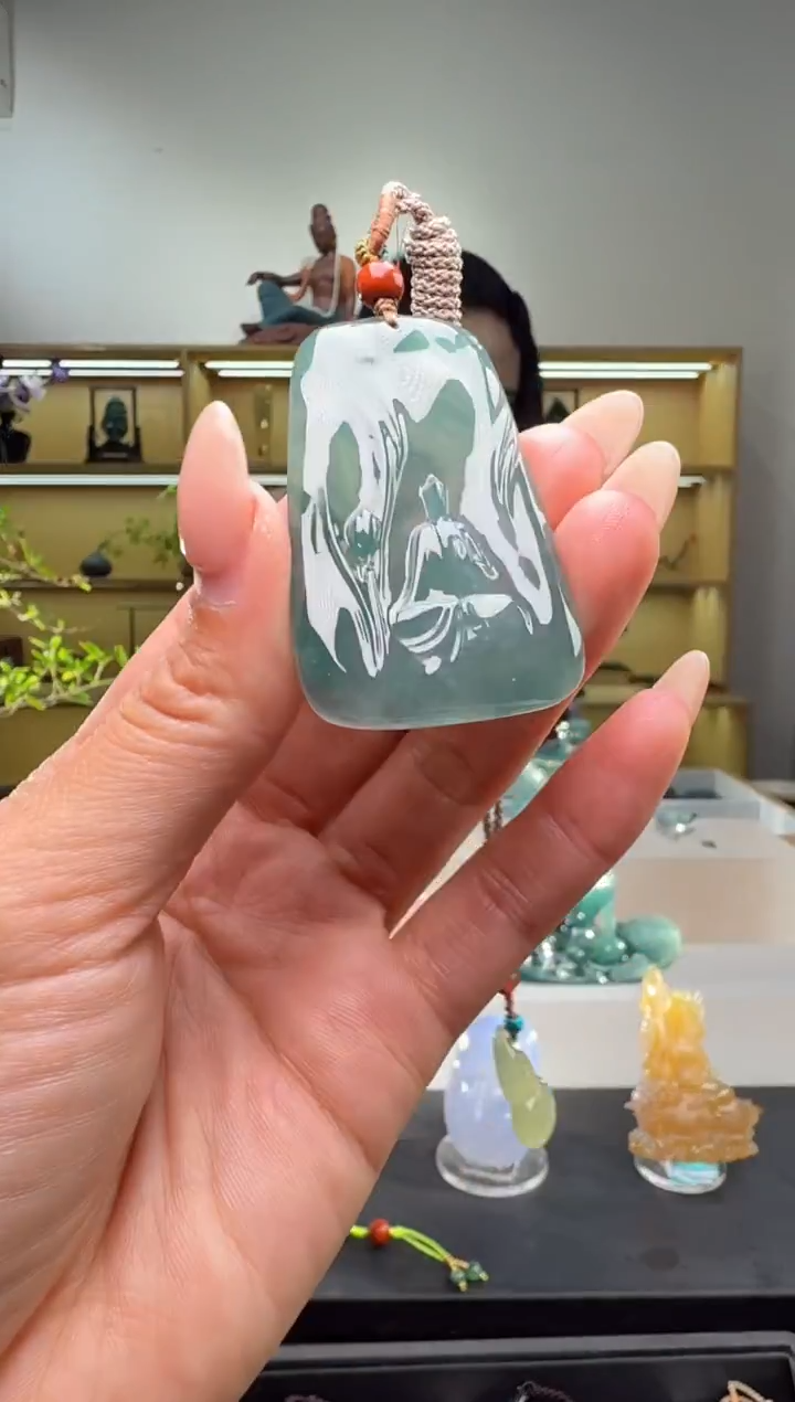吊坠(不含链)未镶嵌翡翠悟道