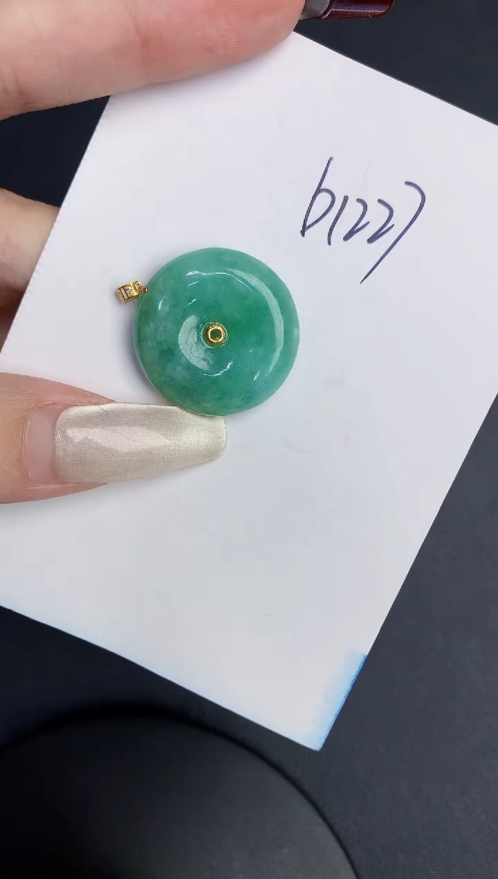 【闪购商品】翡翠颈饰18K金镶嵌00000000000