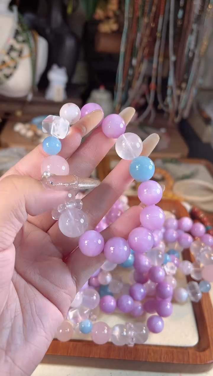 【闪购商品】锂辉石手串未镶嵌多样性发货其一