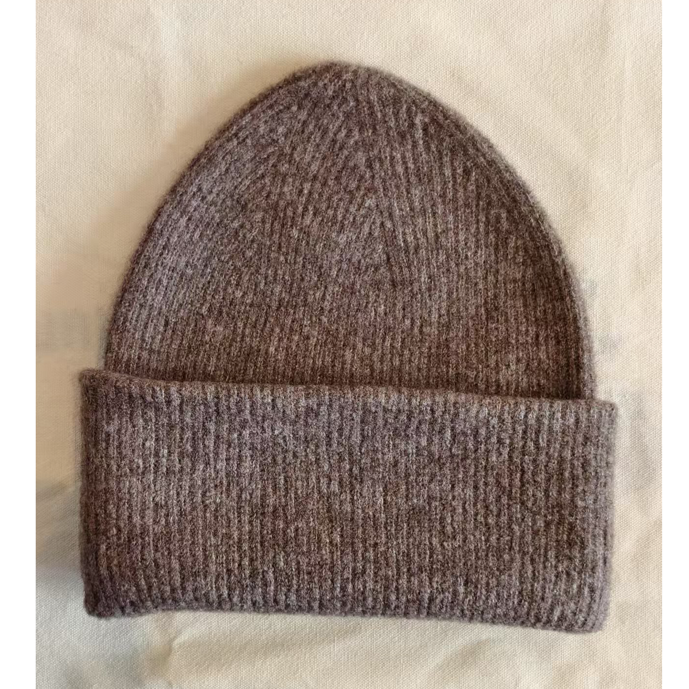 mungun anu/蒙亘阿娜经典番边圈纱秋冬针织帽子绒帽显脸小加长