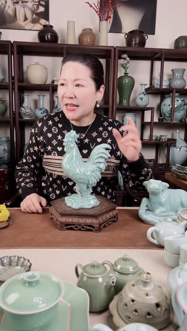 【闪购商品】杯青瓷 十二生肖 鸡（带礼盒）