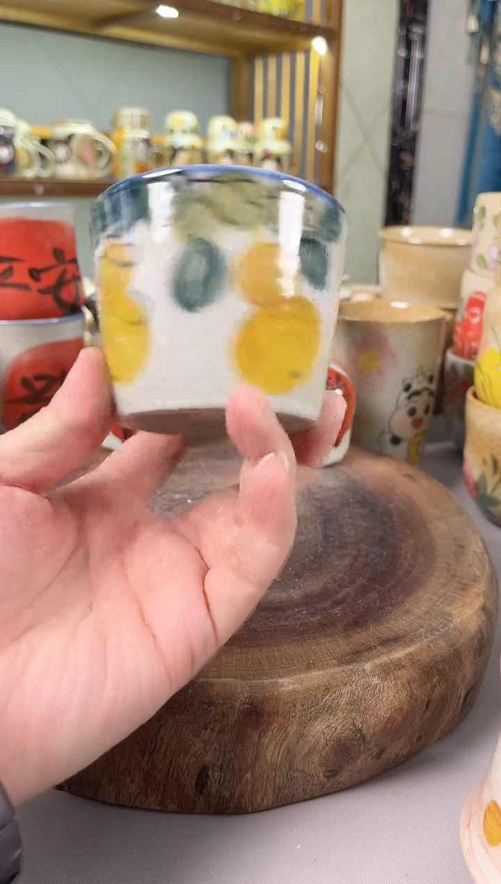 【闪购商品】瓷片手绘高温釉下彩陶瓷