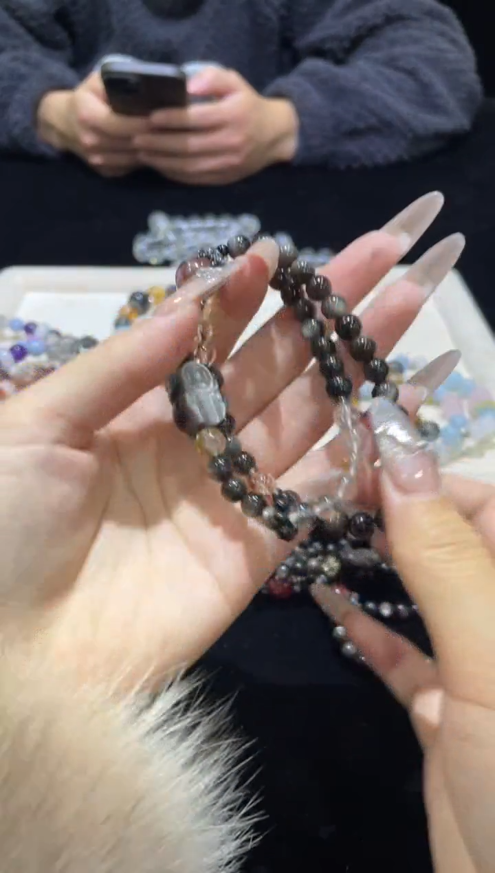 【闪购商品】烟晶手链合金3浮力016