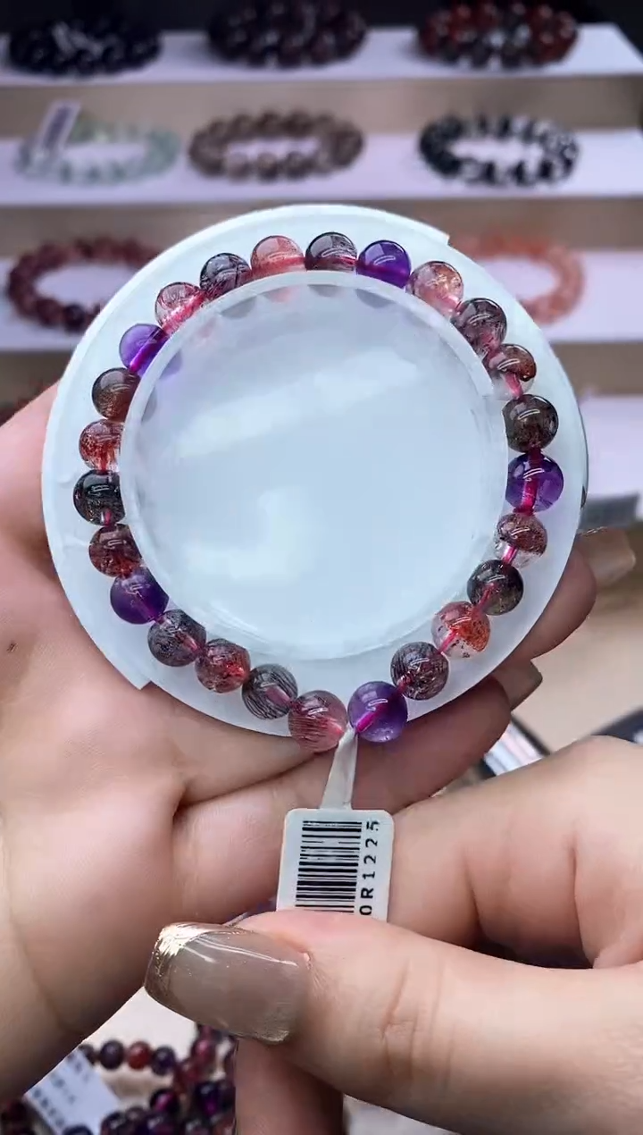 【闪购商品】水晶手链未镶嵌黑加仑超七8m+