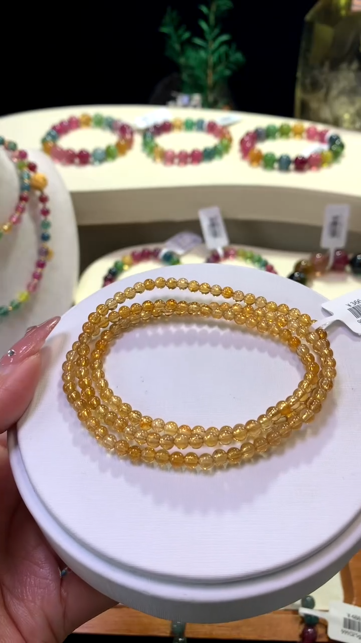 【闪购商品】碧玺手链未镶嵌【梦源珠宝】天然碧玺多圈手链