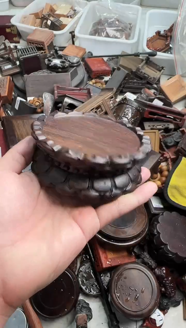 木81黑檀木C款莲花底座