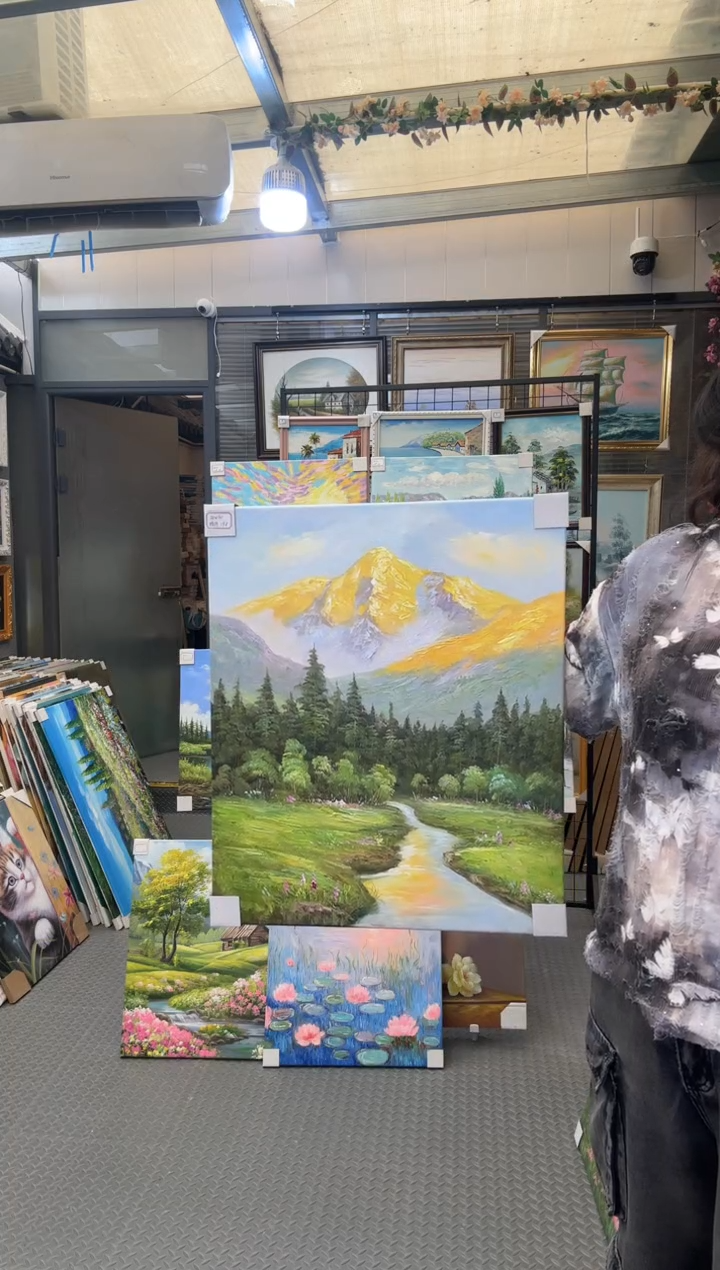 油画闪购纯手绘油画金山60*50