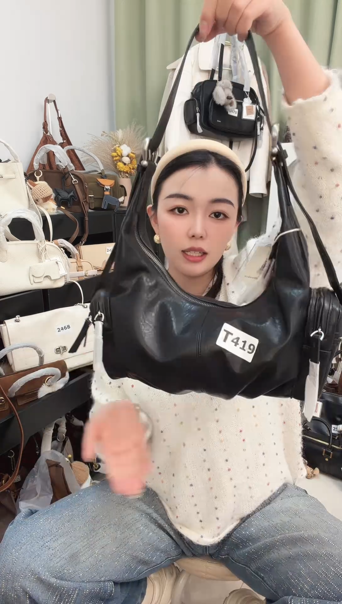 真皮黑色音响小号