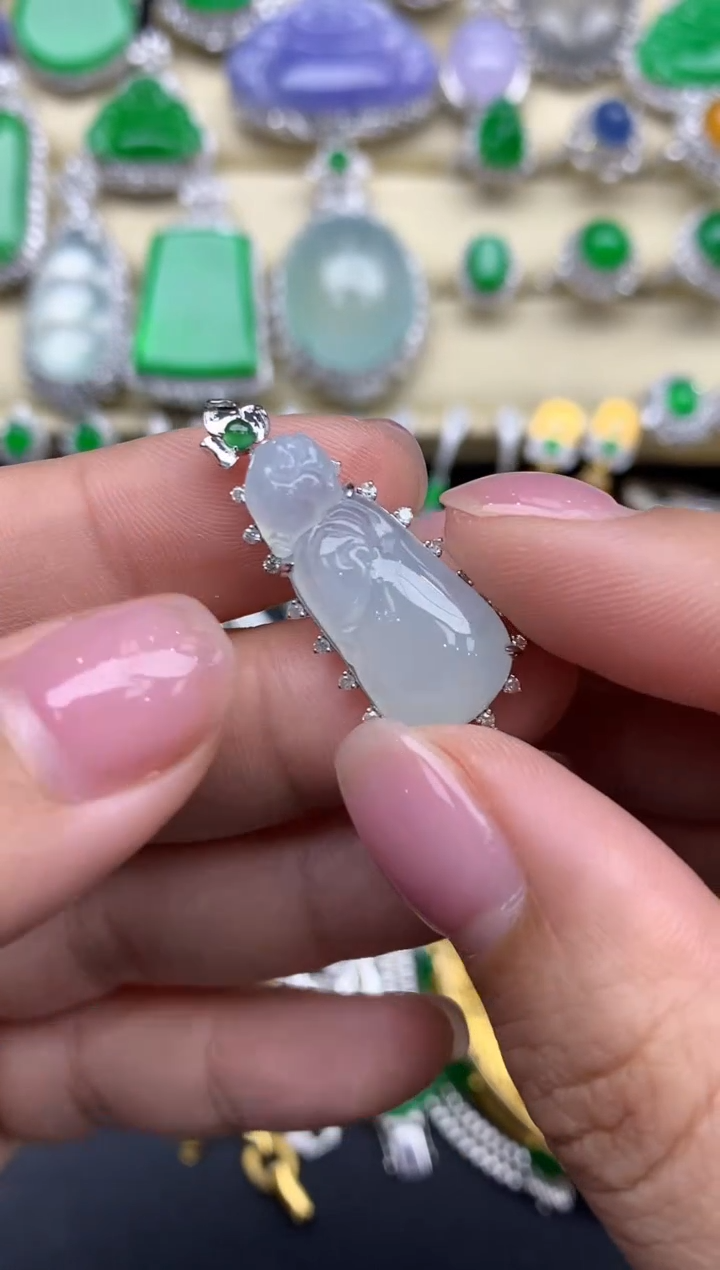 【闪购商品】翡翠颈饰18K金镶嵌298-中国好珍宝