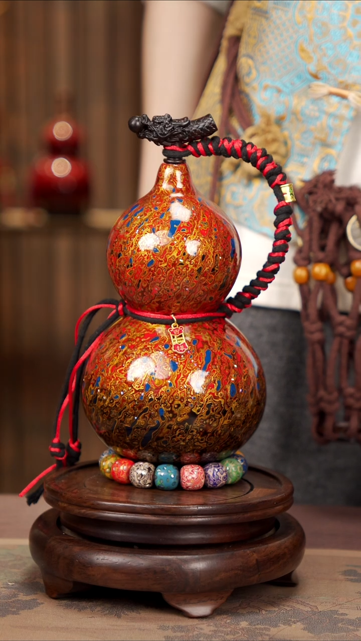 【闪购商品】71易林高端工艺大漆酒葫芦858