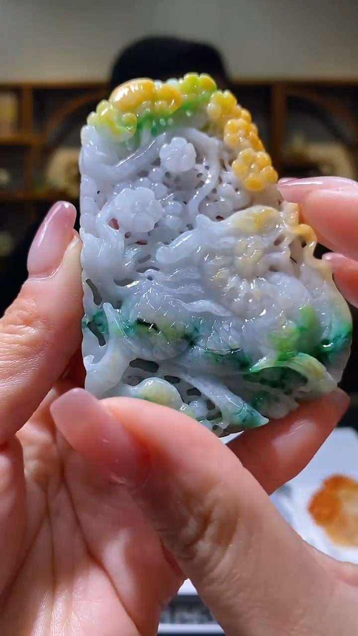 【闪购商品】定制翡翠未镶嵌36/0224/W/麒麟