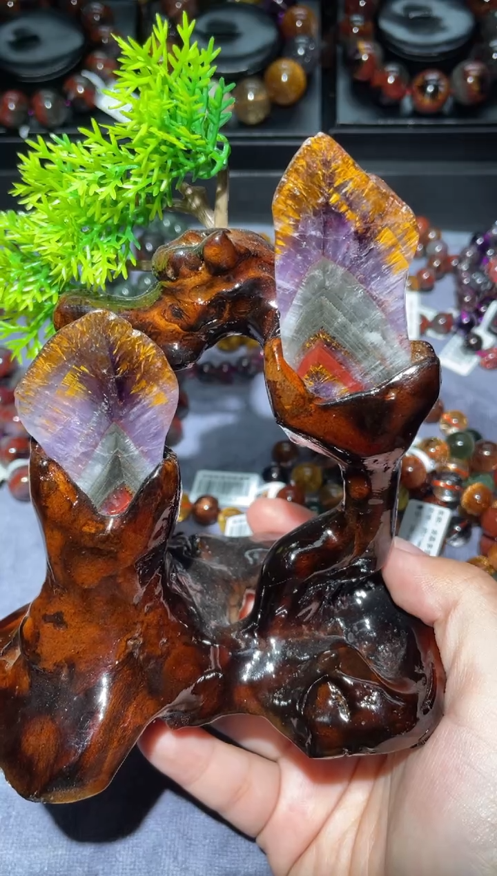 【闪购商品】水晶摆件未镶嵌极光原石摆件