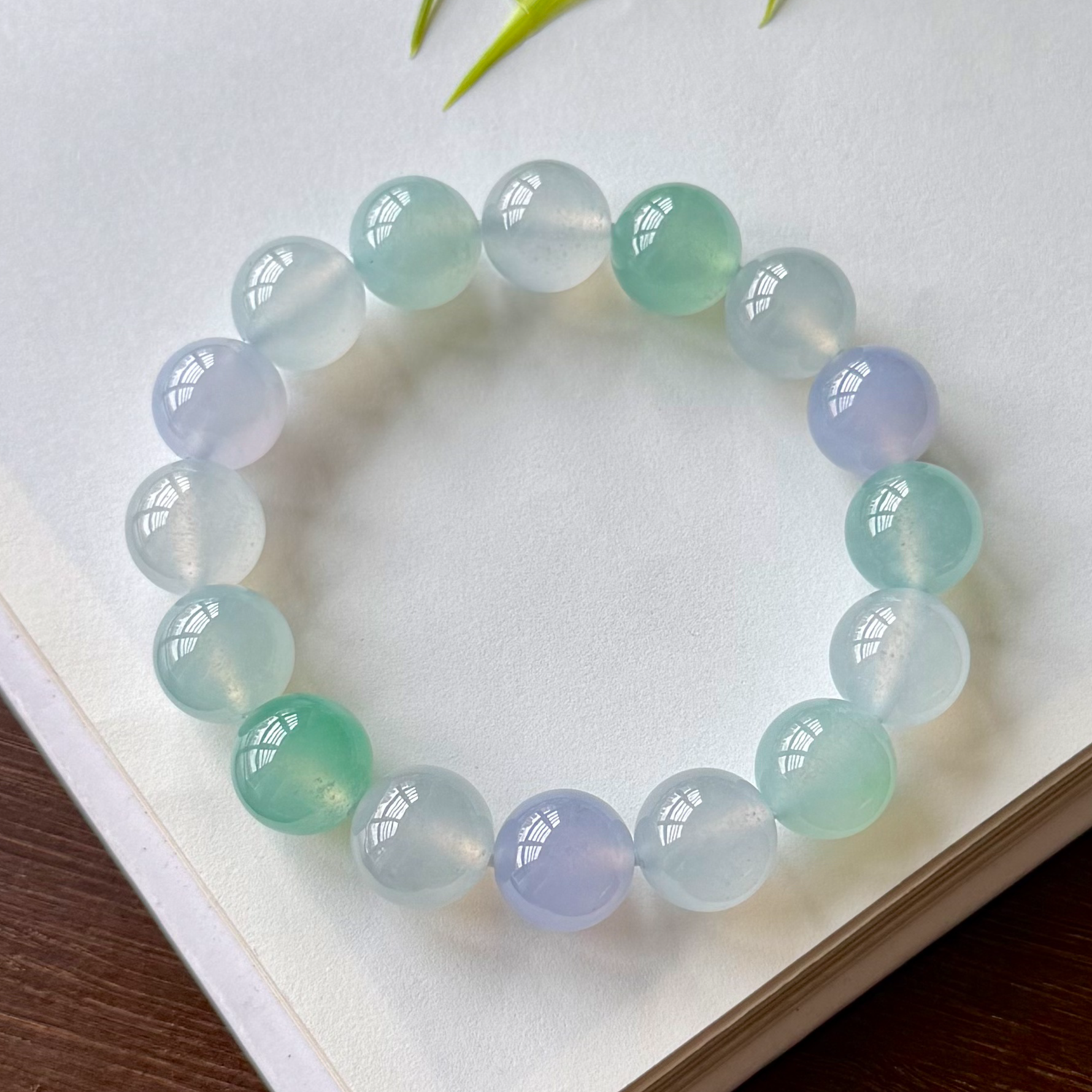 F202 马卡龙手串 四会翡翠缅甸天然A货翡翠百搭时尚女士