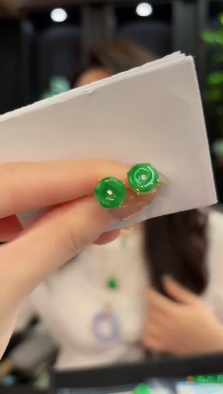 未镶嵌翡翠耳饰缅料A货/多样性发货/一件