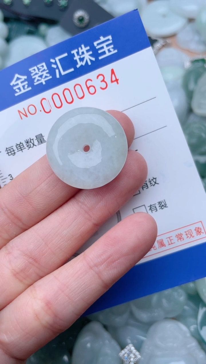 翡翠未镶嵌颈饰634