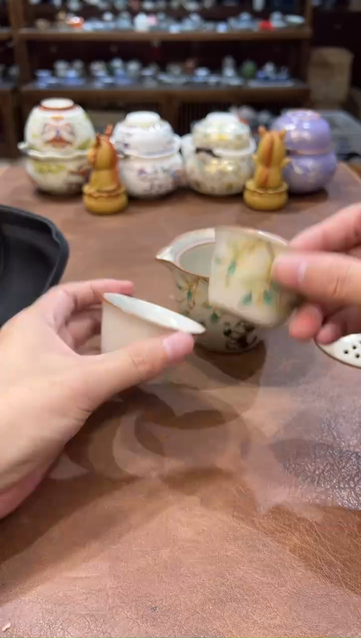真的很便宜会开片的旅行茶具