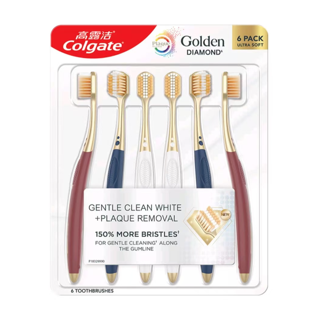 【山姆超市】高露洁宽柔绵绵丝六支装牙刷