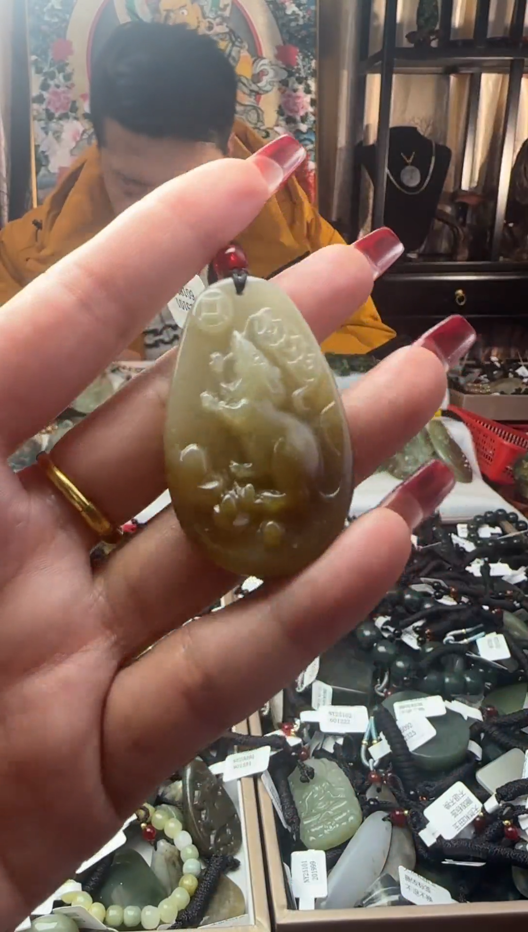 颈饰未镶嵌和田玉86767