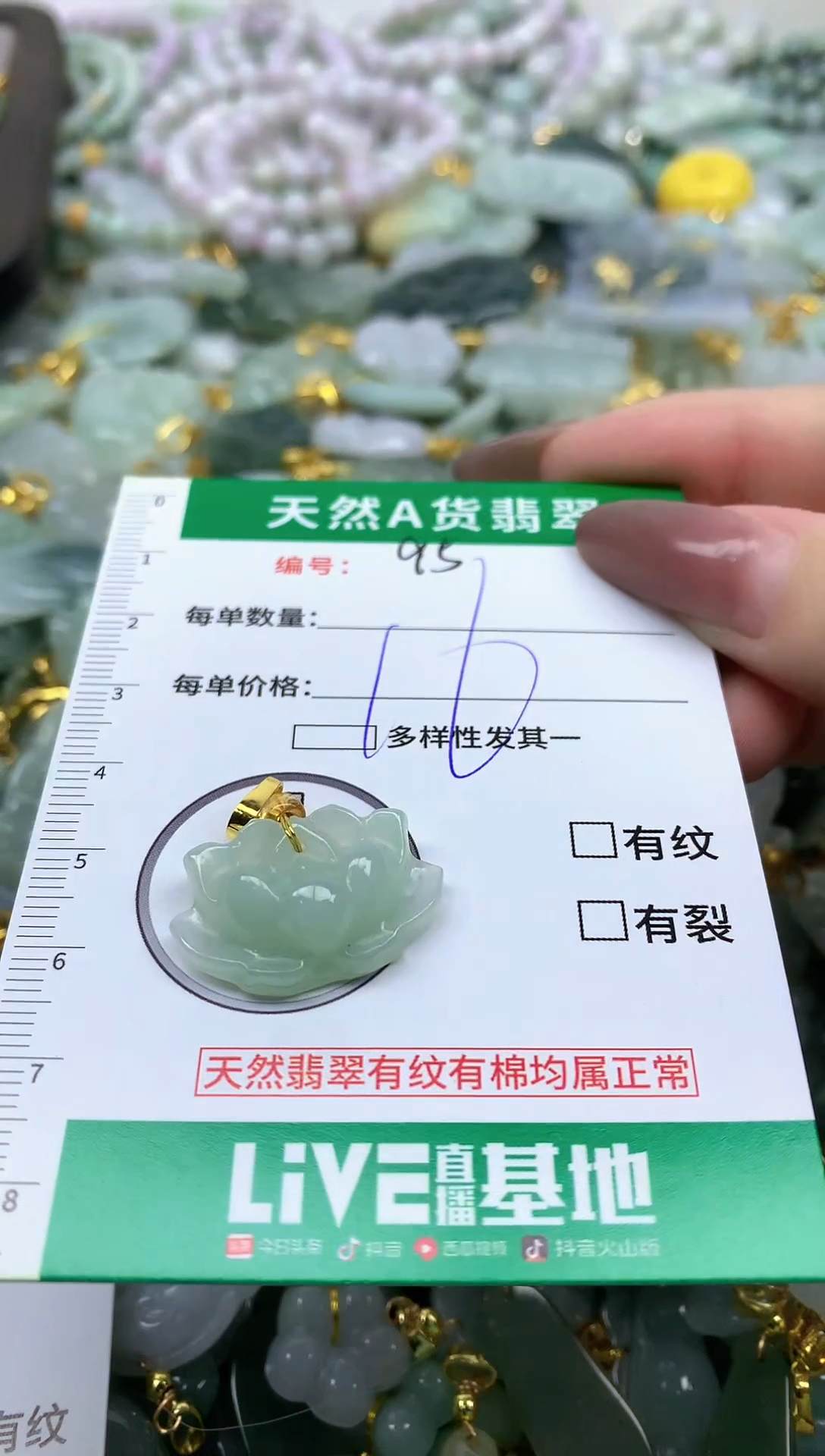 颈饰未镶嵌翡翠纯天然缅甸A货翡翠-95