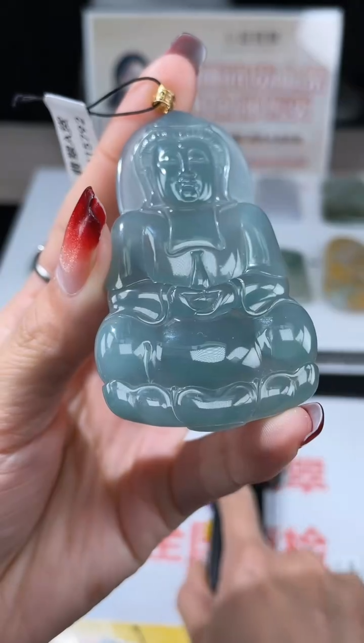 【闪购商品】定制翡翠18K金镶嵌不退不换CMH1件-A