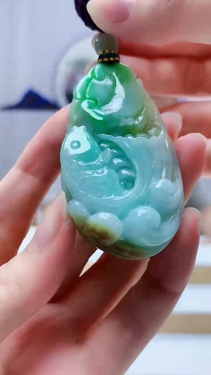 未镶嵌定制翡翠4917zm-毛货挂件61