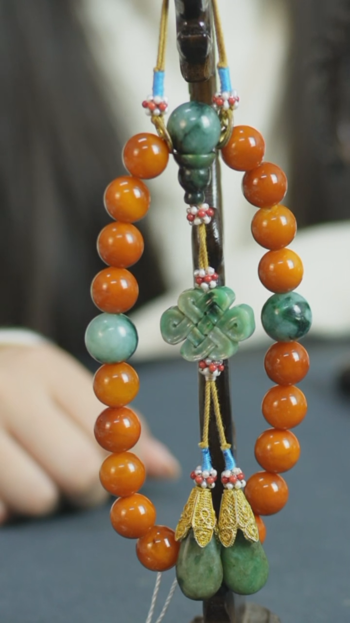 【闪购商品】铜蜜蜡配翡翠手持手持Z 