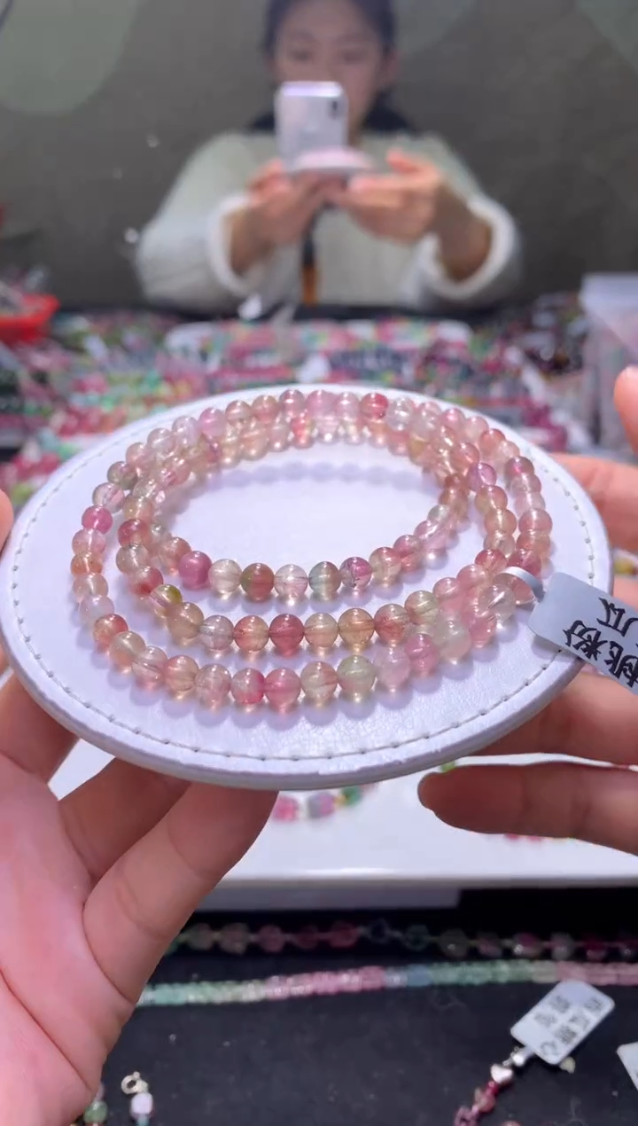 未镶嵌手串碧玺A89【天然碧玺】