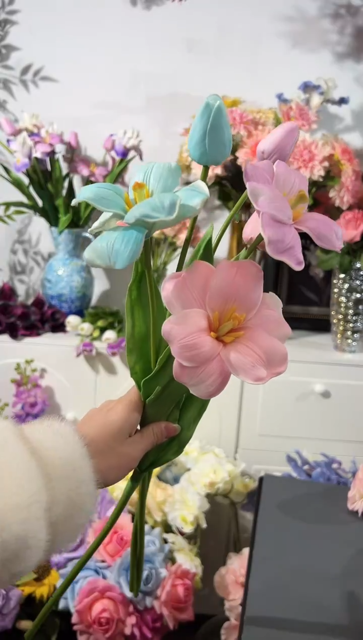 3枝混色2头布朗尼 