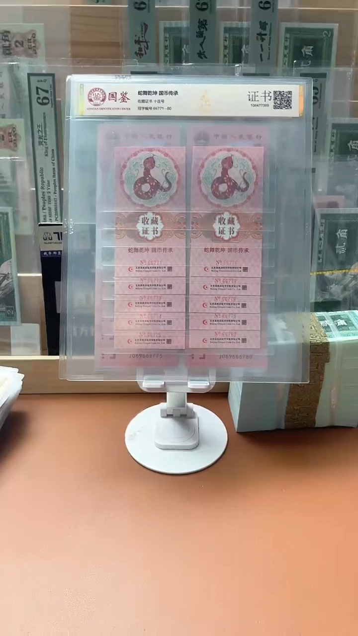 【闪购商品】塑料蛇钞币证合一069666771-80标十