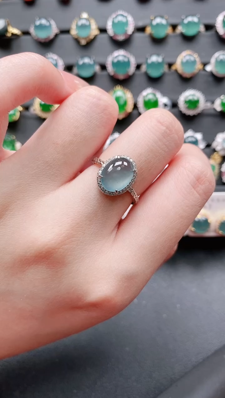 【闪购商品】翡翠戒指银S925镶嵌11111111