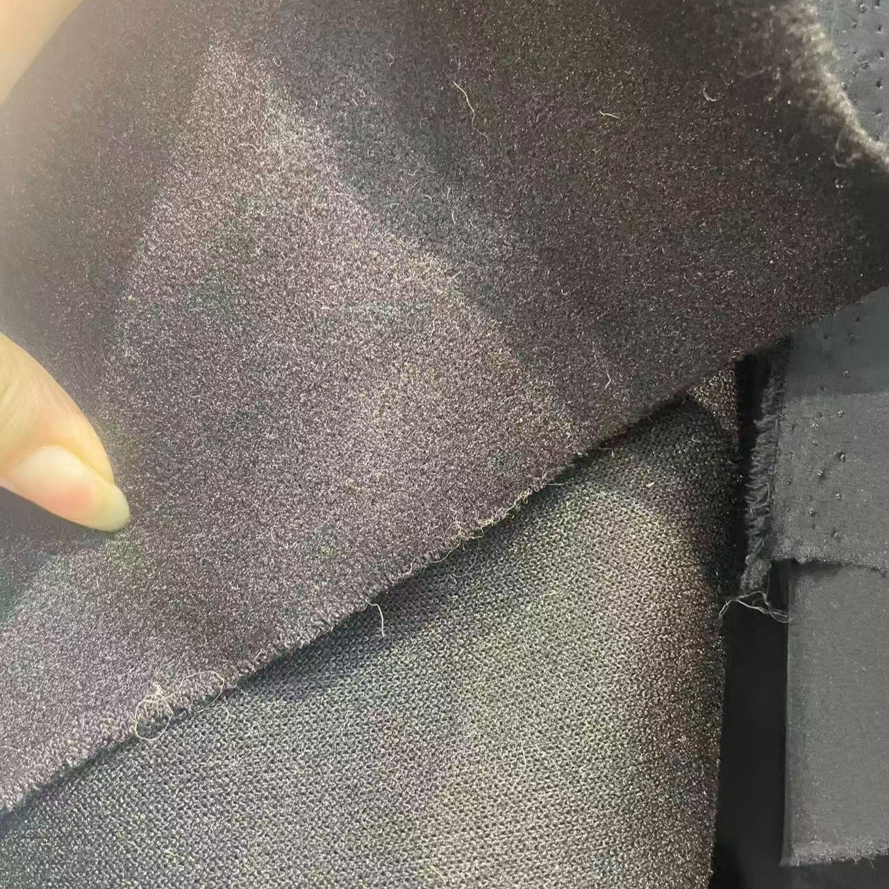 黑色毛呢服装面料
