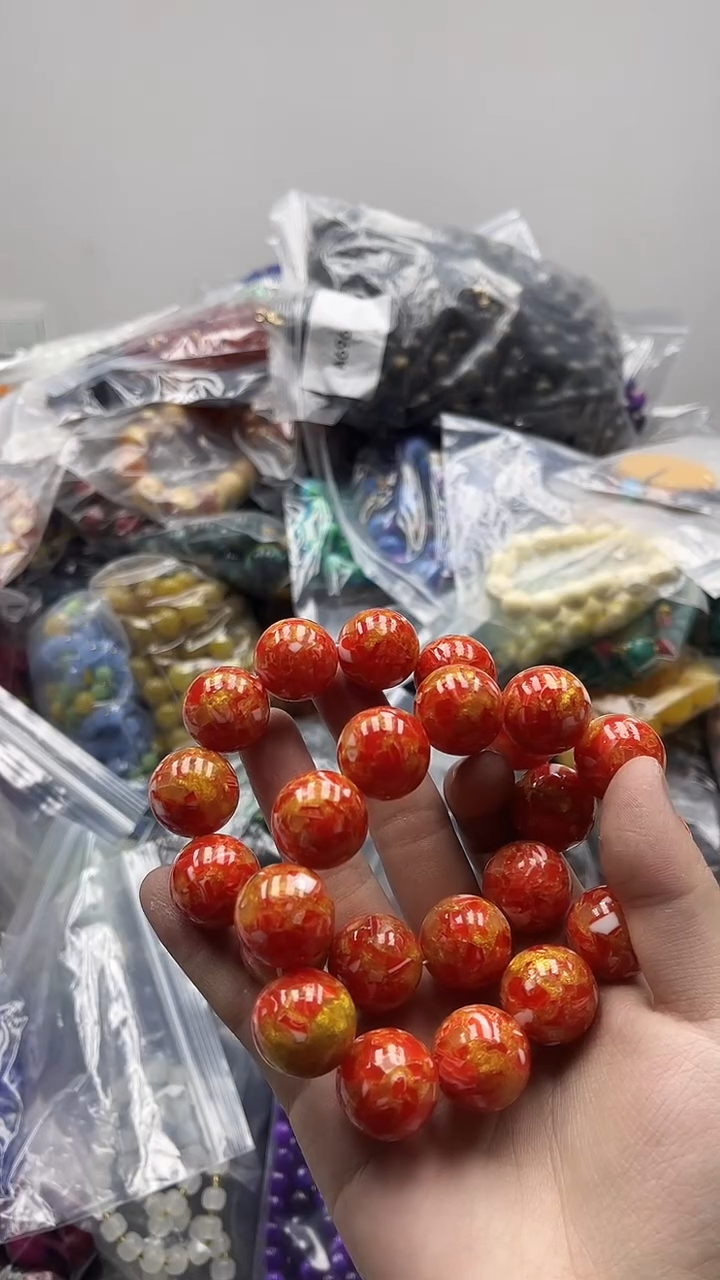 【闪购商品】硅化珊瑚手串未镶嵌337手串