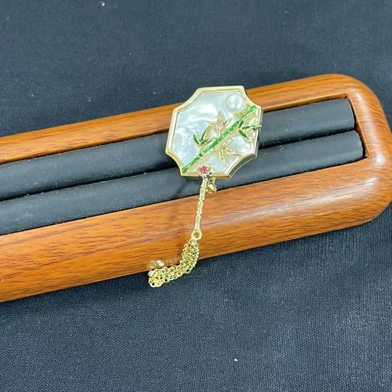 s5371黄托竹叶胸针多样性发货