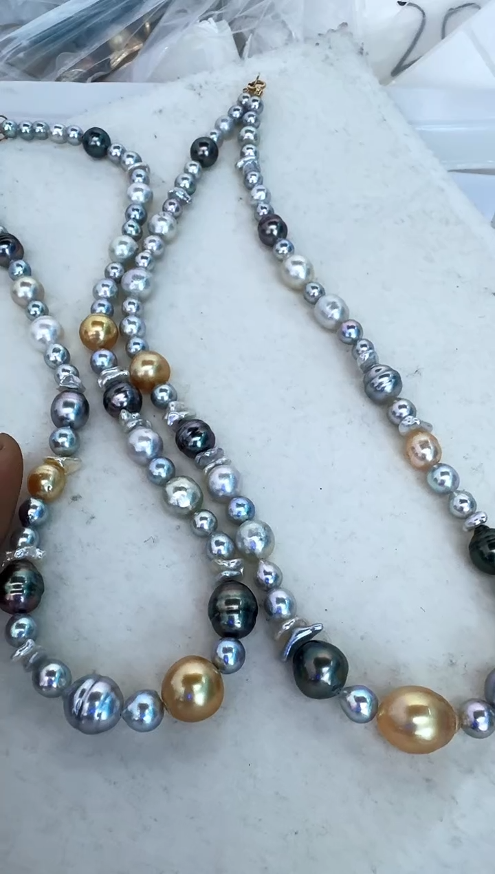 【闪购商品】海水珍珠颈饰18K金镶嵌巴洛克多样性发其一