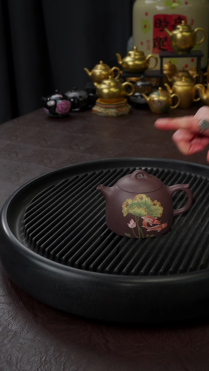 【闪购商品】杯【宜景窑紫砂】手绘壶4