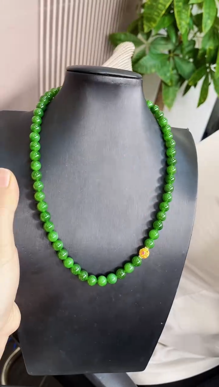 【闪购商品】和田玉项链18K金镶嵌多样性发一