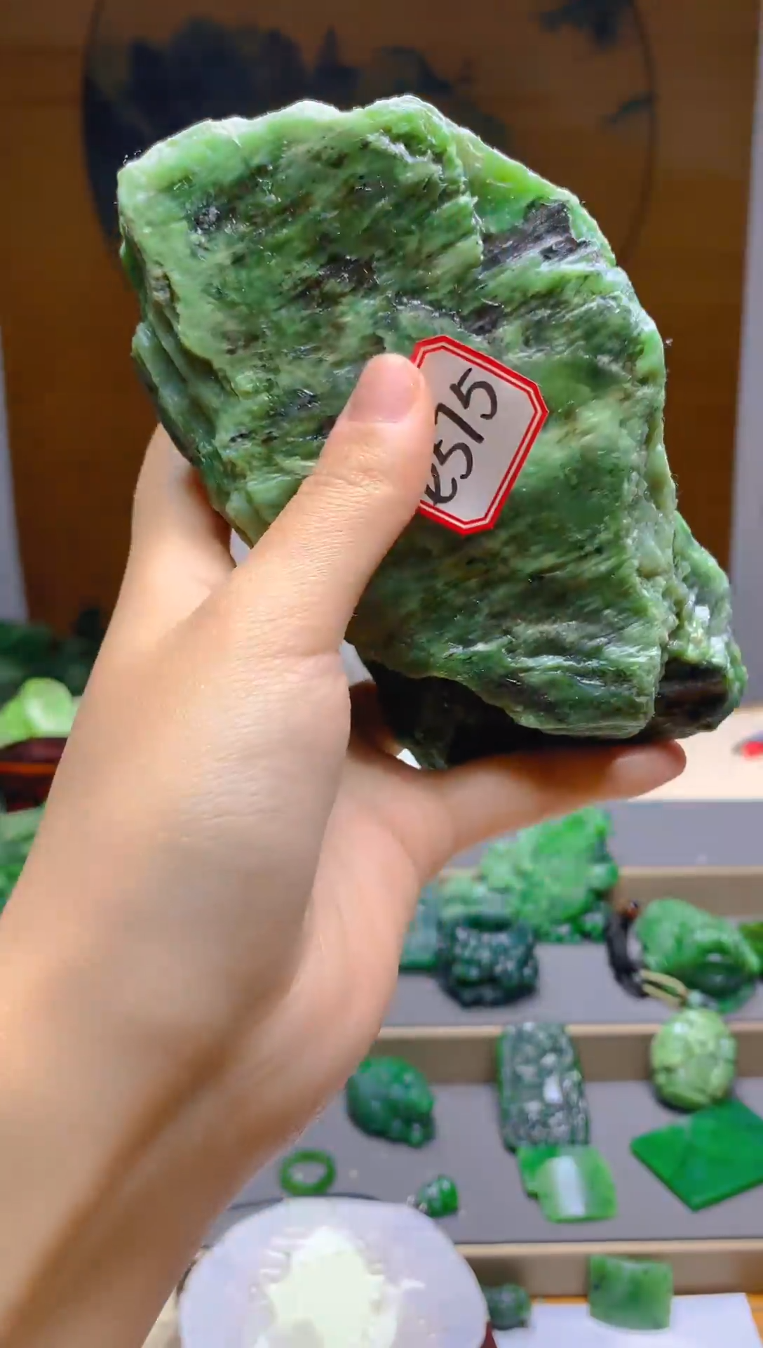 【闪购商品】和田玉（碧玉）珠宝半成品未镶嵌1