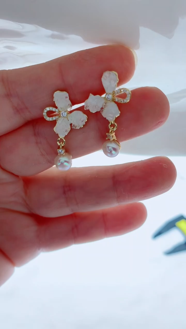 未镶嵌耳饰淡水珍珠多样性发其一【非无瑕】