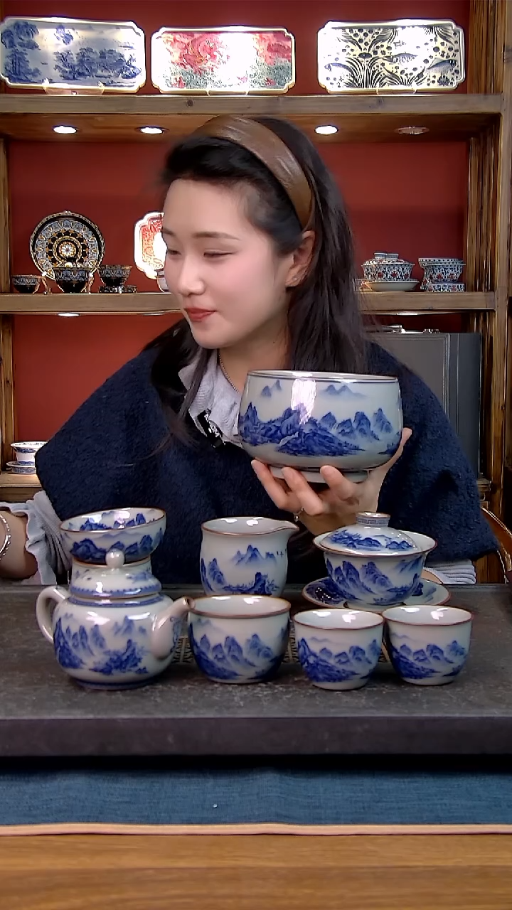 简装家用款8件套 老陶泥开片纹陶瓷茶具