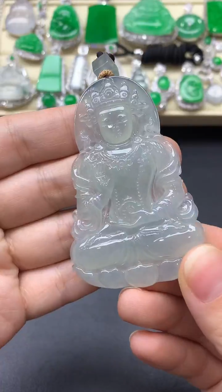 颈饰未镶嵌翡翠388-中国好珍宝