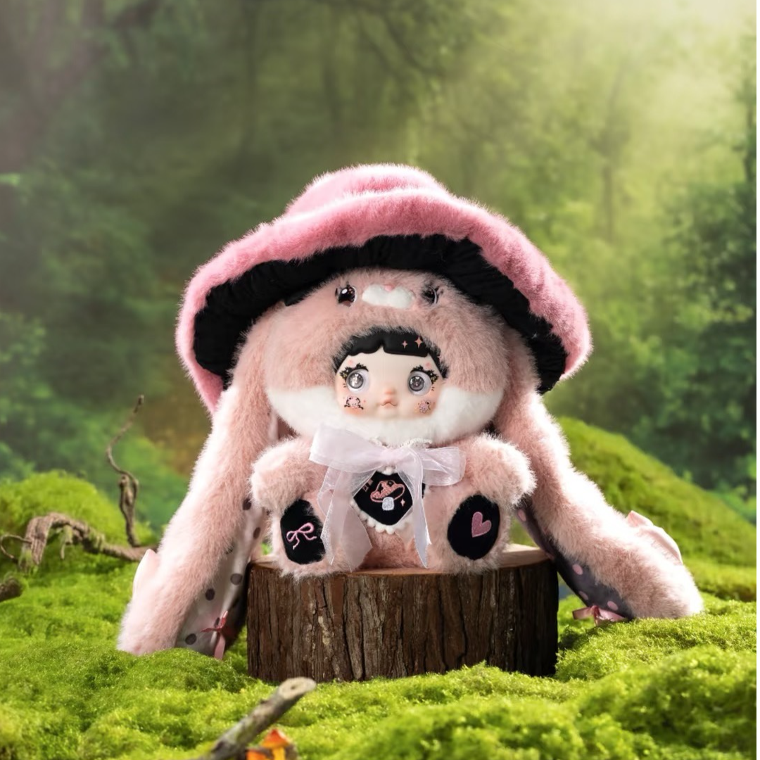 Nommi【糯米儿蘑菇帽】400%毛绒萌宠毛绒盲盒可爱治愈生日礼物