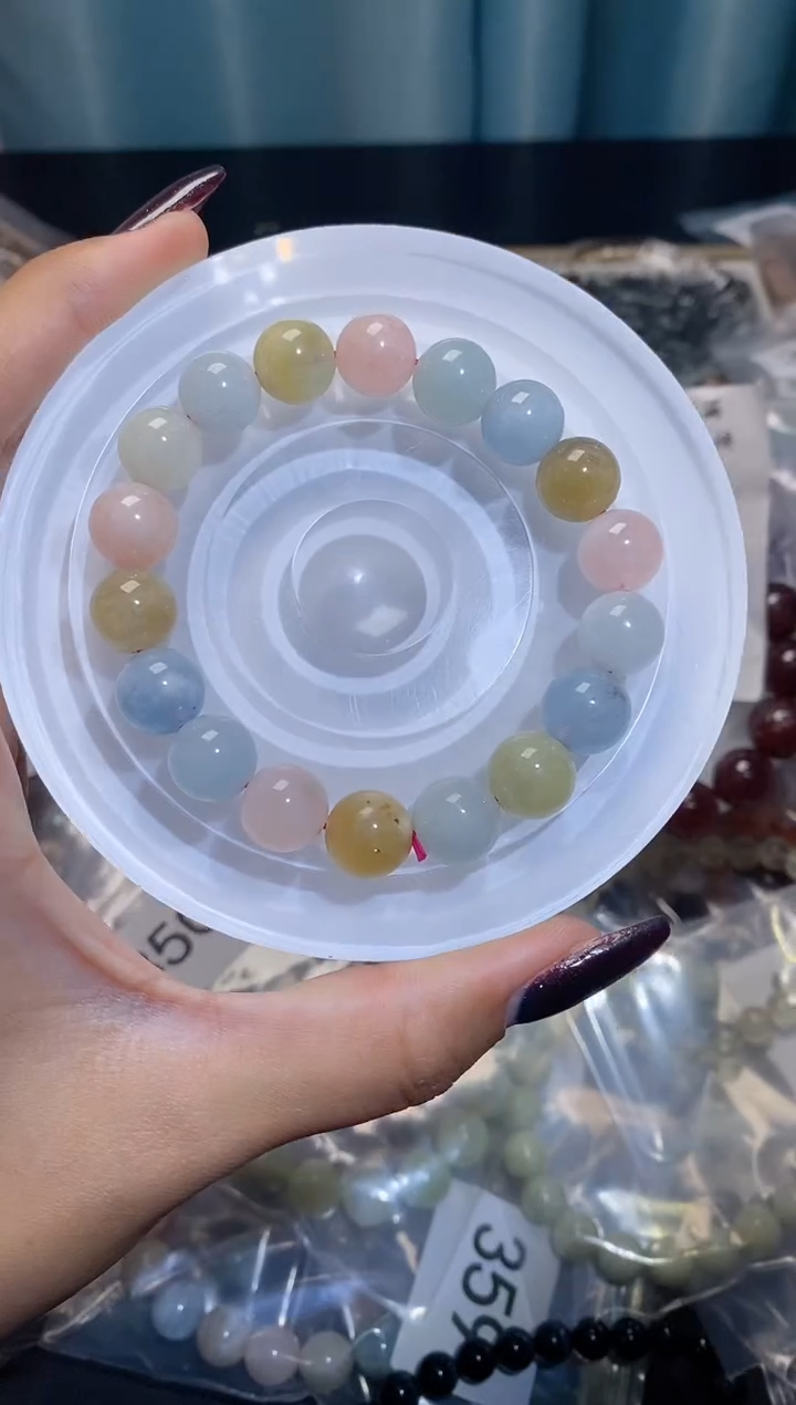 【闪购商品】水晶手串未镶嵌摩根石编码362