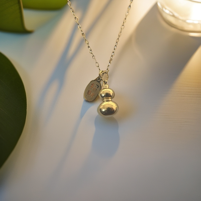 【A604】招财葫芦吊坠简约时尚百搭钛钢吊坠