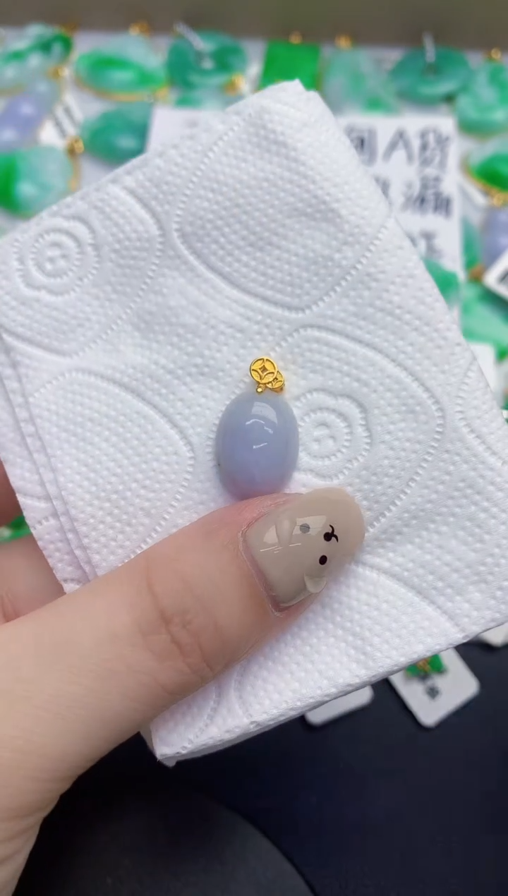 颈饰未镶嵌翡翠缅甸天然翡翠A货