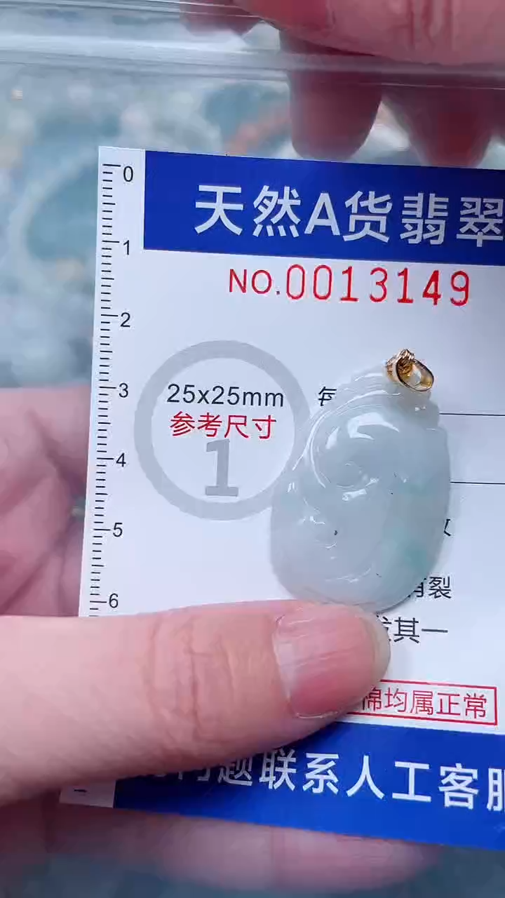 翡翠未镶嵌吊坠(不含链)1