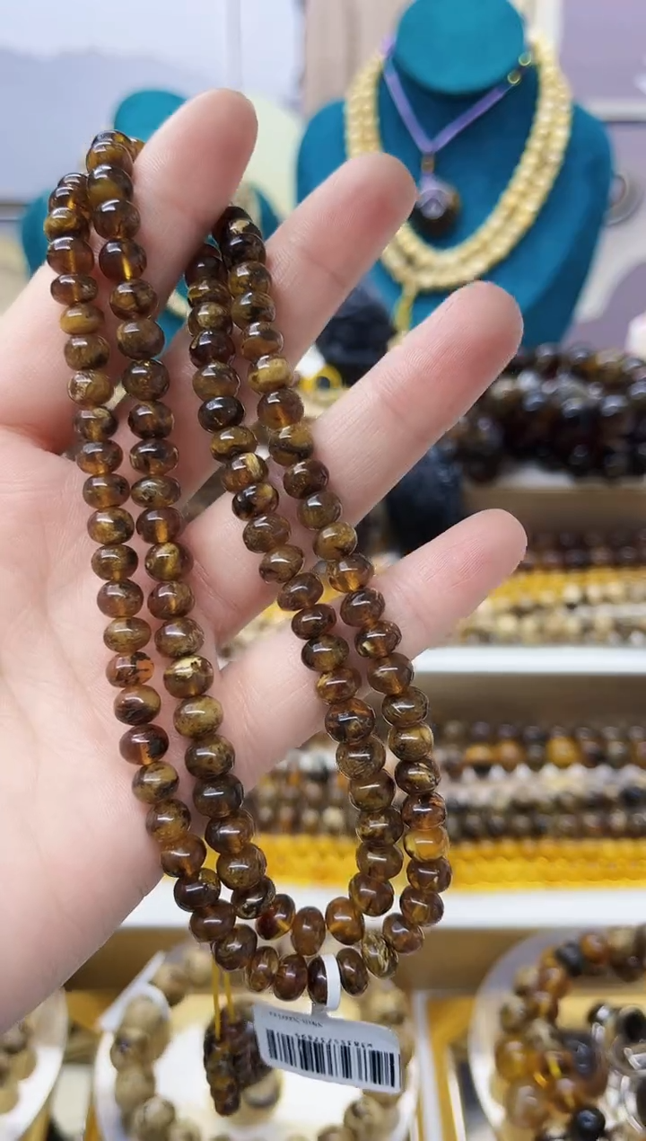 【闪购商品】琥珀颈饰未镶嵌抚顺琥珀7