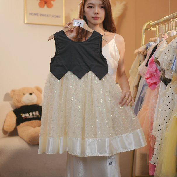 【LK】AYJ250068女童夏日新款甜美气质公主裙